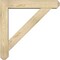 Ekena Millwork Traditional Craftsman Rough Sawn Bracket w/ Offset Brace, Douglas Fir, 6"W x 30"D x 30"H BKT0604X30X30TRA04RDF - alternate 4